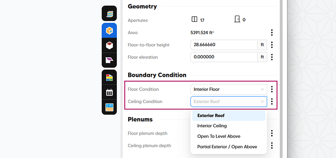New Boundary Condition Menu