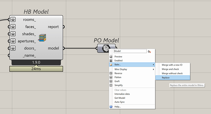 Bake Pollination Model to Rhino