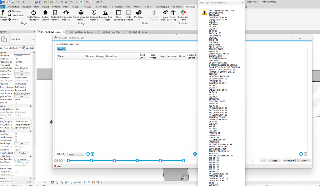 Issue exporting rooms from revit - Revit Plugin - Pollination Discourse