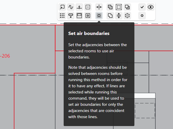 Set air boundaries